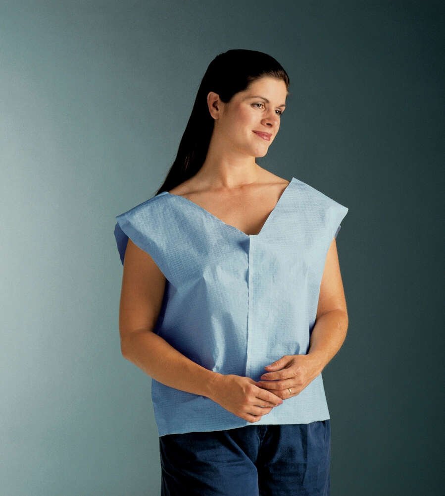 Capes Exam Tissue Poly Tissue Blue 30'x21' [219] (100/CS) by Graham Medical  ID 70219N